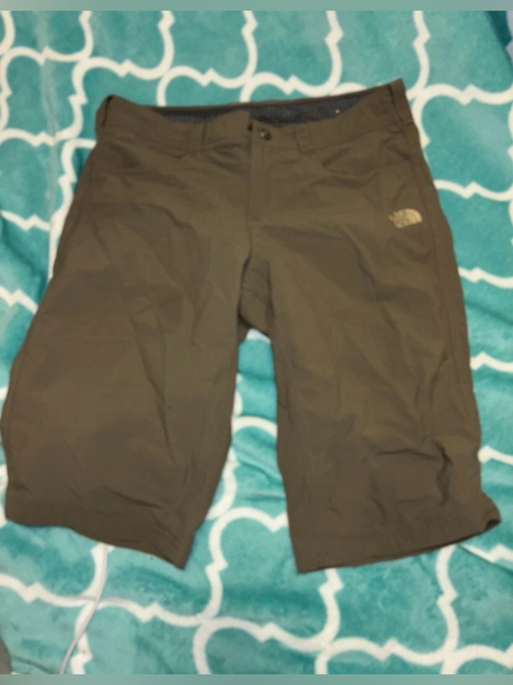 THE NORTH FACE Gray Nylon 10.5" Inseam Women's Hiking Shorts Size 2